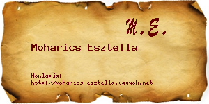 Moharics Esztella névjegykártya